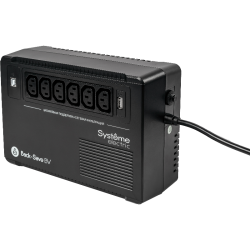 ИБП Systeme Electric Back-Save BV 600 ВА, автоматическая регулировка напряжения, 6 розеток С13, 230 В, 1 USB Type-A