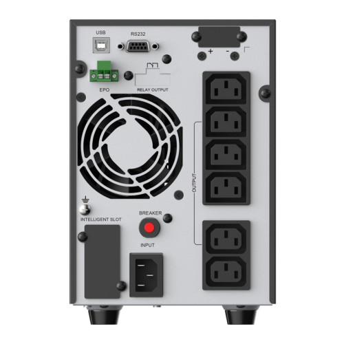 ИБП CBR ESSENCE ESN-1500C Online 1500 VA / 1500 W, Tower, 6 x C13, LCD, HID-USB, RS232, EPO, SNMP slot/ UPS CBR Online Tower