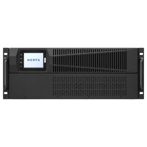 Источник бесперебойного питания NERPA RU online, LCD, 4U Rack/Tower, 6 kVA/kW, Программируемые 3*С13, 2*C19, клеммы терминал,   192V 16*9Ah, возможность подключения внешних АКБ.