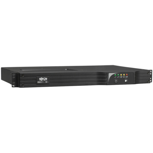 Линейно-интерактивный ИБП Tripp Lite семейства SmartPro (230 В; 500 ВА; 300 Вт) стоечного/вертикального монтажа высотой 1U с возможностью подключения сетевых карт, разъемом USB и последовательным разъемом DB9/ SmartPro 230V 500VA 300W Line-Interactive UPS