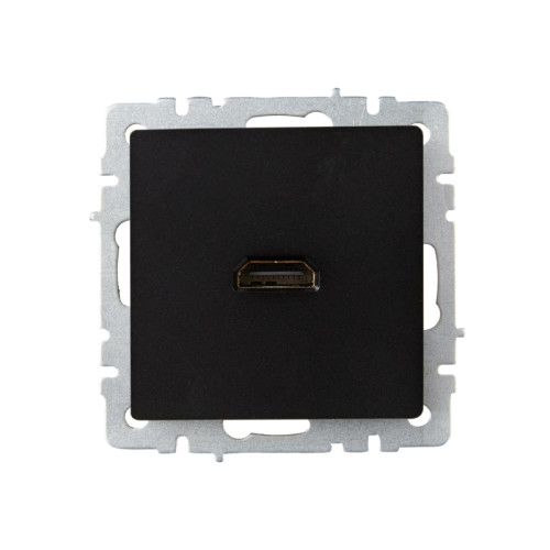 Розетка/ BRITE розетка HDMI РHDMI-0-БрЧ черный