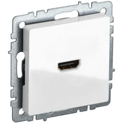 Розетка/ BRITE розетка HDMI РHDMI-0-БрБ белый