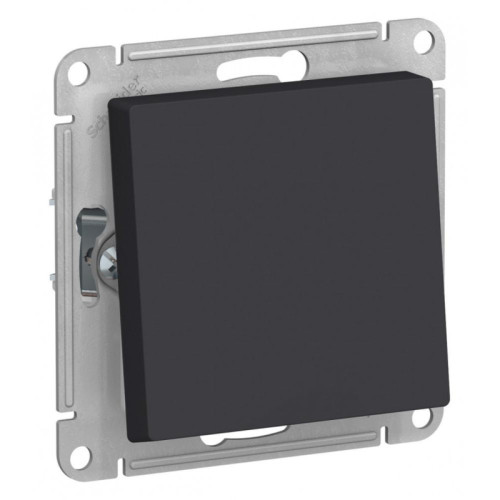 Переключатель/ ATLASDESIGN AQUA 1-клавишный переключатель IP44, сх.6, 10АХ, механизм, карбон