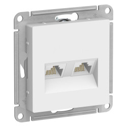 Розетка двойная компьютерная/ ATLASDESIGN розетка двойная компьютерная RJ45+RJ45, кат.5Е, механизм, ЛОТОС