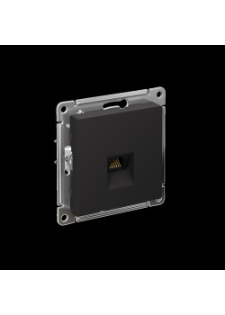 ATLASDESIGN РОЗЕТКА компьютерная RJ45, кат. 6A, механизм, КАРБОН