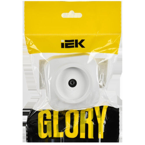 Розетка для открытой установки/ GLORY Розетка для открытой установки TV РТВ20-ХБм белый матовый