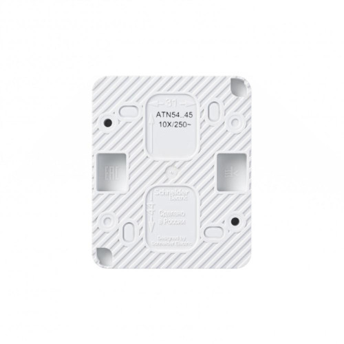 Розетка/ AtlasDesign Profi54 розетка с заземлением со шторками IP54 16А 250B, белый, Россия
