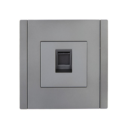 Розетка компьютерная/ FORTE&PIANO Розетка компьютерная RJ-45 кат.5E FP532 сталь Розетка компьютерная/ FORTE&PIANO Розетка компьютерная RJ-45 кат.5E FP532 сталь