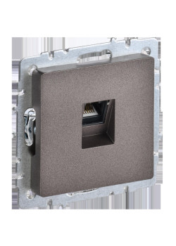 Розетка компьютерная/ BRITE Розетка компьютерная RJ-45 кат.5E РК10-БрТБ темная бронза