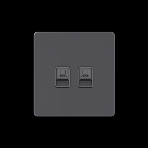Розетка информационная/ Розетка информационная С/У RJ-45 кат.5e 2-я, Вулканический пепел , Systeme Infinity Розетка информационная/ Розетка информационная С/У RJ-45 кат.5e 2-я, Вулканический пепел , Systeme Infinity