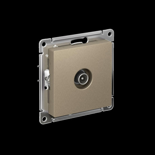 ATLASDESIGN TV РОЗЕТКА оконечная 1DB, механизм, ШАМПАНЬ