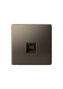 Розетка компьютерная/ ARTGALLERY розетка компьютерная RJ45, кат. 6A, механизм, мокко