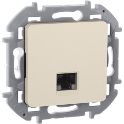 Розетка компьютерная/ Розетка компьютерная RJ-45 категория 6 UTP слоновая кость INSPIRIA