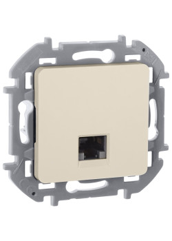 Розетка компьютерная/ Розетка компьютерная RJ-45 категория 6 UTP слоновая кость INSPIRIA