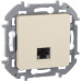 Розетка компьютерная/ Розетка компьютерная RJ-45 категория 6 UTP слоновая кость INSPIRIA