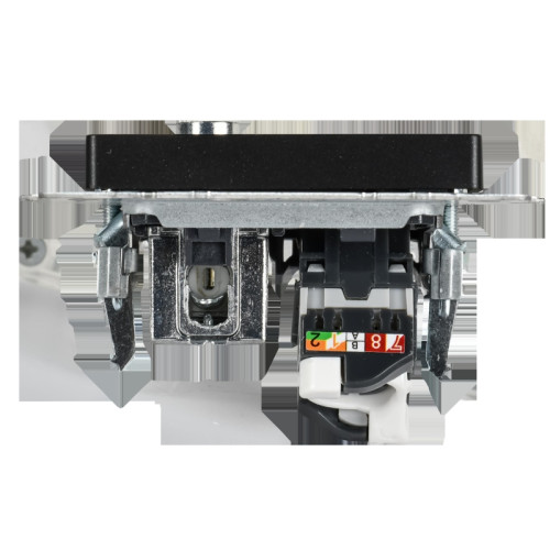 Розетка двойная/ BRITE Розетка двойная TV+RJ-45 кат.5E РТВ/РК12-БрЧ черный
