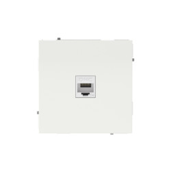 Компьютерная розетка/ Компьютерная розетка RJ-45 без шторки, кат.5е одинарная, KANT, белый песок