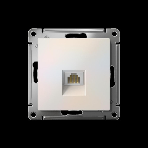 ATLASDESIGN РОЗЕТКА компьютерная RJ45, кат. 5Е, механизм, ЖЕМЧУГ