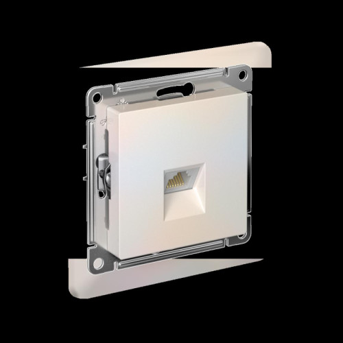 ATLASDESIGN РОЗЕТКА компьютерная RJ45, кат. 5Е, механизм, ЖЕМЧУГ