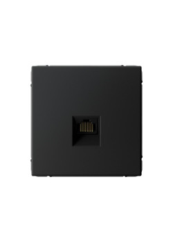Розетка компьютерная/ ARTGALLERY розетка компьютерная RJ45, кат. 5е, механизм, карбон
