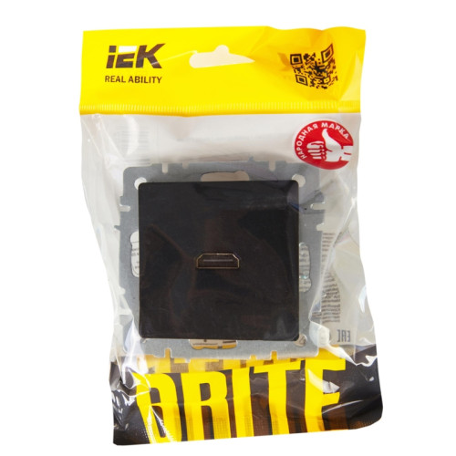 Розетка/ BRITE розетка HDMI РHDMI-0-БрЧ черный