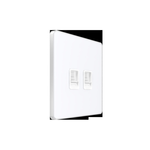 Розетка информационная/ Розетка информационная С/У RJ-45 кат.5e 2-я, Арктический лед , Systeme Infinity