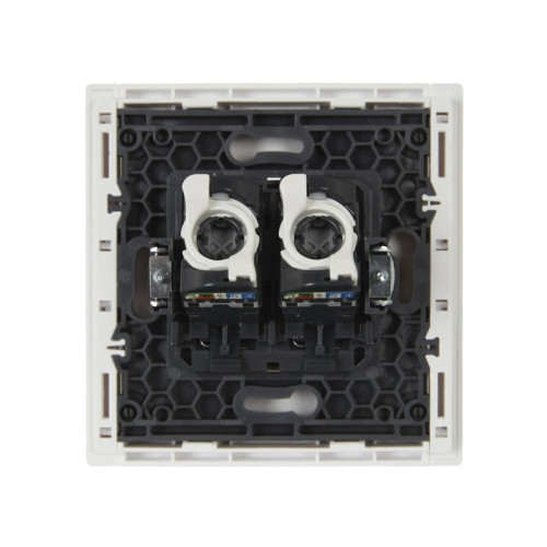 FORTE&PIANO Розетка компьютерная двойная RJ-45 кат.5E FP233 белый