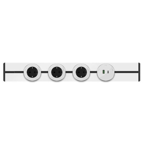 Розетка/ MultiTrack розетка 2К+З круглая 16А/250В белый Розетка/ MultiTrack розетка 2К+З круглая 16А/250В белый