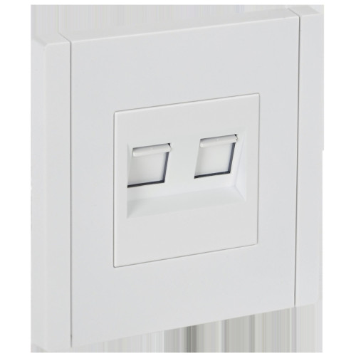FORTE&PIANO Розетка компьютерная двойная RJ-45 кат.5E FP233 белый