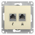 Розетка телефон/ GLOSSA розетка телефон/компьютер RJ11+RJ45 категория 5е в рамку бежевая Розетка телефон/ GLOSSA розетка телефон/компьютер RJ11+RJ45 категория 5е в рамку бежевая