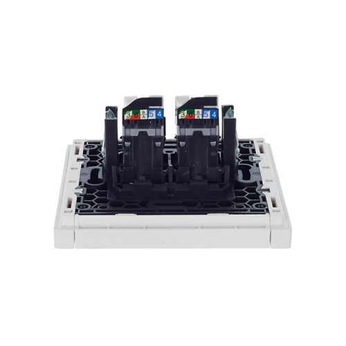 FORTE&PIANO Розетка компьютерная двойная RJ-45 кат.5E FP233 белый