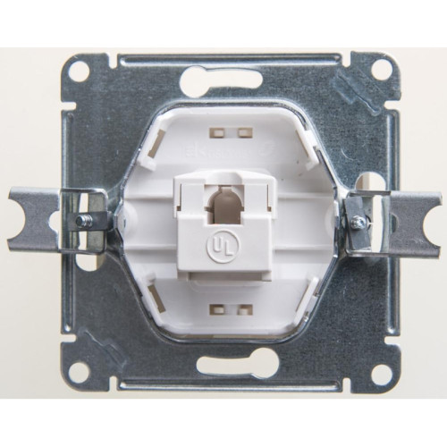Розетка компьютерная/ GLOSSA розетка компьютерная RJ45 категория 5E перламутр в рамку