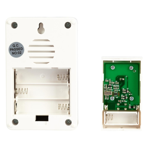 Звонок дверной беспроводной/ Звонок дверной беспроводной LED подсветка IP44 150 м серебряный 38 мелодий C103S