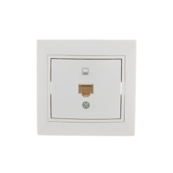 Розетка компьютерная/ MIRA розетка компьютерная RJ45x1 белая
