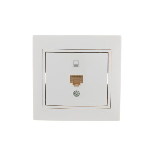 Розетка компьютерная/ MIRA розетка компьютерная RJ45x1 белая