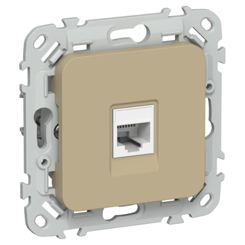 Розетка компьютерная/ FLITE Розетка компьютерная RJ-45 категория 5Е UTP РК5е-1-0-ФлХ хаки