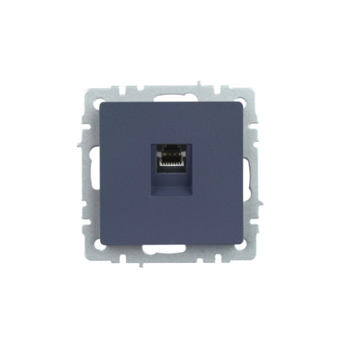 Розетка компьютерная/ BRITE Розетка компьютерная RJ-45 кат.5E РК10-БрМ маренго