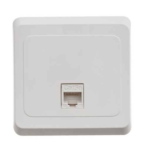 ЭТЮД розетка компьютерная/ ЭТЮД розетка компьютерная RJ45 категория 5 белая