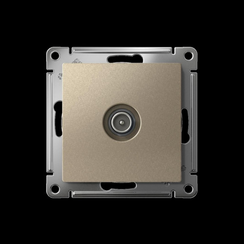 ATLASDESIGN TV РОЗЕТКА оконечная 1DB, механизм, ШАМПАНЬ