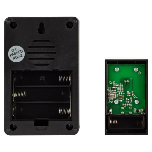 Звонок дверной беспроводной/ Звонок дверной беспроводной LED подсветка IP44 150 м чёрный 38 мелодий C103B