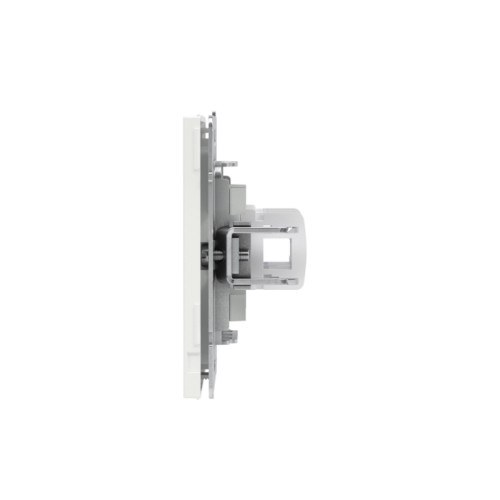 Компьютерная розетка/ Компьютерная розетка RJ-45 без шторки, кат.6А двойная, KANT, белая магнолия