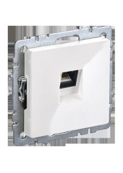Розетка компьютерная/ BRITE Розетка компьютерная RJ-45 кат.6 РК11-БрБ белый