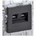 BRITE Розетка компьютерная двойная RJ-45 кат.5E РК10-2-БрГ графит BRITE Розетка компьютерная двойная RJ-45 кат.5E РК10-2-БрГ графит