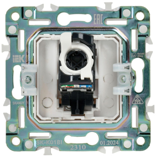 SKANDY Розетка компьютерная RJ-45 кат.5E SK-K01Bl черный