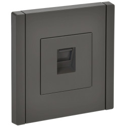 Розетка компьютерная/ FORTE&PIANO Розетка компьютерная RJ-45 кат.5E FP332 серый