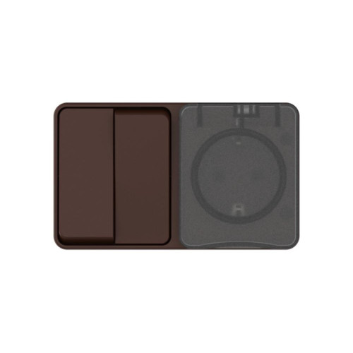 Блок розеток/ AtlasDesign PROFI IP54 О/У БЛОК: РОЗ. з/к со шт. 16А, ВЫКЛ.2-клав.10А, КОРИЧНЕВЫЙ