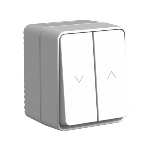 Выключатель/ AtlasDesign PROFI IP54 2-клавишный выключатель для жалюзи, 2хсх.4, серый