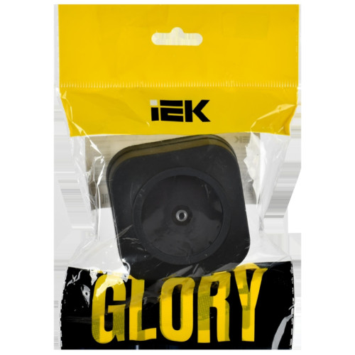 Розетка для открытой установки/ GLORY Розетка для открытой установки TV РТВ20-ХЧм черный матовый