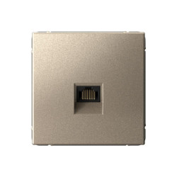 Розетка компьютерная/ ARTGALLERY розетка компьютерная RJ45, кат. 5е, механизм, шампань