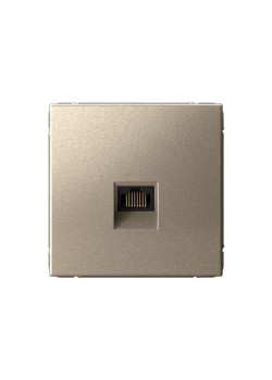 Розетка компьютерная/ ARTGALLERY розетка компьютерная RJ45, кат. 5е, механизм, шампань